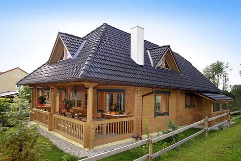 Love.. Drvene Kuce, Log Home Living, Rest House, Cabin Design, Wooden House, Design Case, Log Homes, Outdoor Design, Beautiful Home