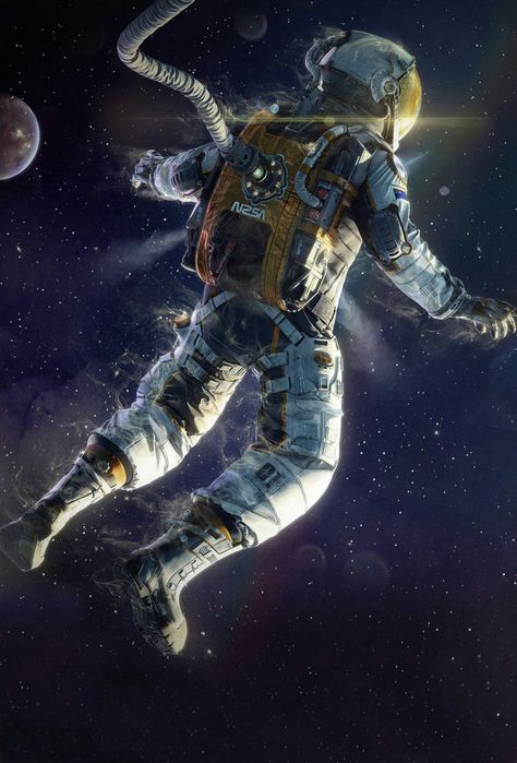 Space wallpaper requested by @m8soonengineer 3d Parallax Wallpaper, Parallax Wallpaper, Felix Baumgartner, Space Walk, Space Iphone Wallpaper, Astronaut Wallpaper, Floating In Space, Astronaut Art, Lost In Space