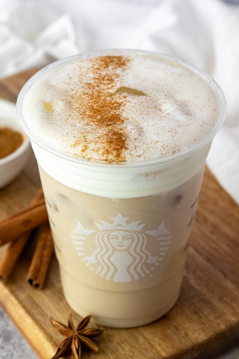 Cinnamon Sweet Cream Cold Foam, Chia Latte Recipe, Vanilla Chai Latte Recipe, Chai Tea Starbucks, Chia Tea Latte Recipe, Starbucks Chai Tea Latte Recipe, Starbucks Iced Chai, Chia Tea, Vanilla Sweet Cream Cold Foam