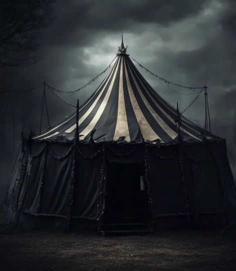 Gothic Circus, Scary Circus, Creepy Circus, Circus Aesthetic, Dark Circus, Night Circus, Circus Tent, Canvas Tent, Forest Photography