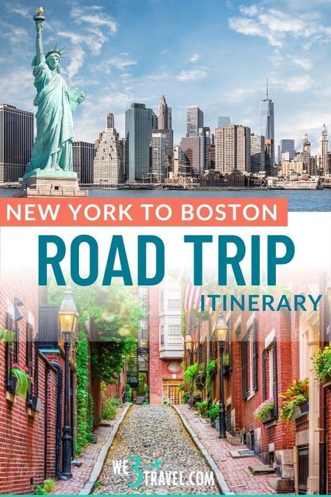 Plan a road trip through Southern New England with this New York to Boston road trip itinerary including fun stops in Connecticut, Rhode Island, and Massachusetts. Perfect for a family vacation or adjustable for a long weekend getaway. Boston Vacation, Long Weekend Getaways, New England Road Trip, East Coast Road Trip, Road Trip Destinations, New England Travel, Us Travel Destinations, Family Road Trips, Road Trip Hacks