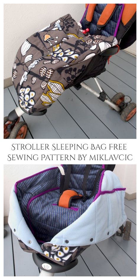 DIY Fabric Stroller Sleeping Bag Free Sewing Pattern | Fabric Art DIY Diy Sleeping Bag For Kids, Sleeping Bag Sewing Pattern, Diy Sleep Sack, Stroller Blanket Diy, Stroller Bag Pattern, Diy Baby Sleeping Bag, Diy Sleeping Bag, Bag Free Sewing Pattern, Sleeping Bag Pattern