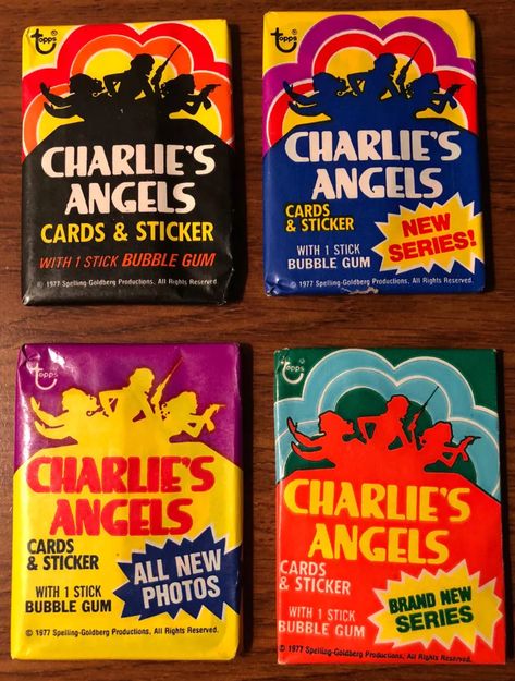 1970s Candy, Photo Bubbles, Angel Collectibles, Bubble Gum Cards, Vintage Sweets, Longboard Design, Computers Tablets And Accessories, Charlie’s Angels, Charlie's Angels