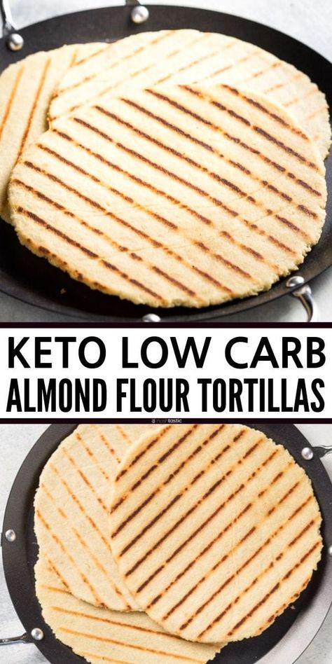 Best Low Carb Tortillas, Tortillas Keto, Almond Flour Tortillas, Gluten Free Flatbread, Low Carb Low Fat Recipes, Baking Powder Uses, Wrap Recipe, Boiled Egg Diet Plan, Low Carb Low Sugar