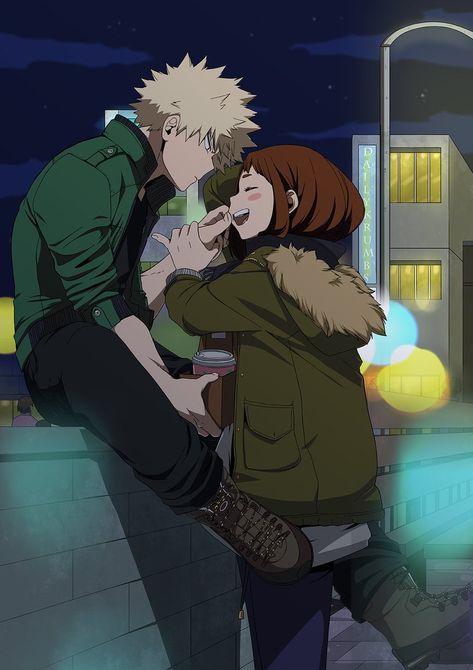 Bakugou And Uraraka, Ochako Uraraka, Buko No Hero Academia, Anime Love Couple, Hero Academia Characters, Fan Fiction, Anime Ships, My Hero Academia Manga, Ship Art