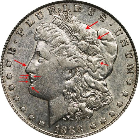 1888 Silver Dollar Value Silver Dollar Coin Value, Coin Collection Value, Silver Dollar Value, Melting Silver, Valuable Wheat Pennies, Craft Diy Ideas, Steel Penny, Wheat Pennies, Silver Dollar Coin