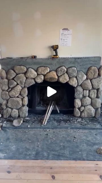 Lost Fox Inn on Instagram: "Working on a dream for sure these days. We’re adding a lot of texture and natural elements to the rooms to soften the hard lines that were there. Adding character with river rock fireplaces and then we’ll whitewash like in the last pic of a recent design project we did for a client. Making progress step by step! . . . #lostfoxinn #litchfieldct #naturalhome #naturedecor #fixerupperstyle #fixerupper #renostyle #stonefireplace" River Rock Fireplace, River Rock Fireplaces, Rock Fireplaces, Fixer Upper Style, River Rock, Natural Home, Natural Elements, Nature Decor, Fixer Upper