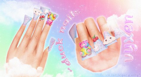 [VYXEN] DUCK NAIL$$$$ | VYXEN. on Patreon Duck Nail, Sims 4 Cc Patreon, Sims 4 Nails, Cc Patreon, Free Sims 4, Sims 4 Cc Makeup, Sims 4 Body Mods, Duck Nails, Tumblr Sims 4