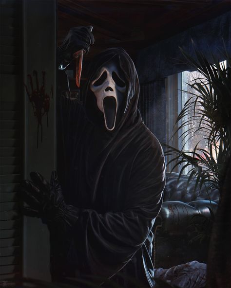 Terror Movies, Ghostface Scream, Scary Movie Characters, Big Scary, Horror Movie Icons, Retro Horror, Horror Tattoo, Horror Movie Art, Dark Anime Guys