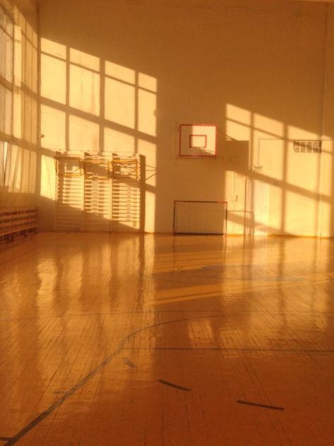 School Gym Aesthetic, School Gym, Gym Aesthetic, Scenery Photography, Liminal Space, Odaiba, Photography Backgrounds, Liminal Spaces, Yellow Aesthetic