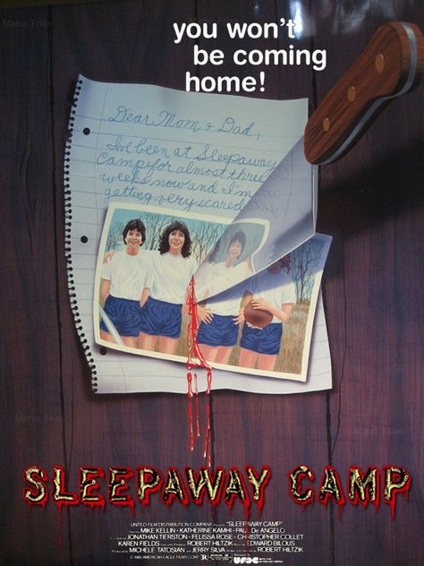 Sleepaway Camp Re Edit Poster Sleepaway Camp 1983, Edit Poster, Michael Myers And Jason, Sleepaway Camp, Slasher Film, Fan Poster, 80s Horror, Horror Posters, Retro Horror