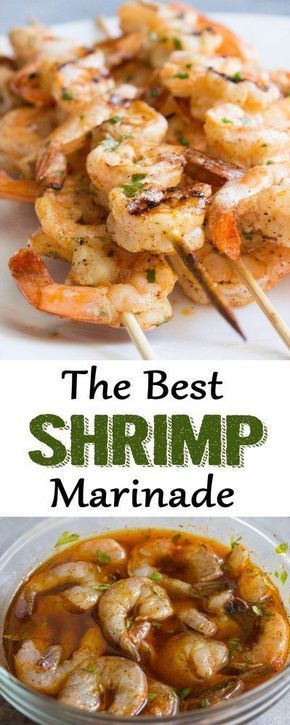 Best Shrimp Marinade, Shrimp Marinade, Shrimp Kabobs, Pork Rib Recipes, Grilled Shrimp Recipes, Shrimp Dishes, Grilled Shrimp, Rib Recipes, Grilled Meat