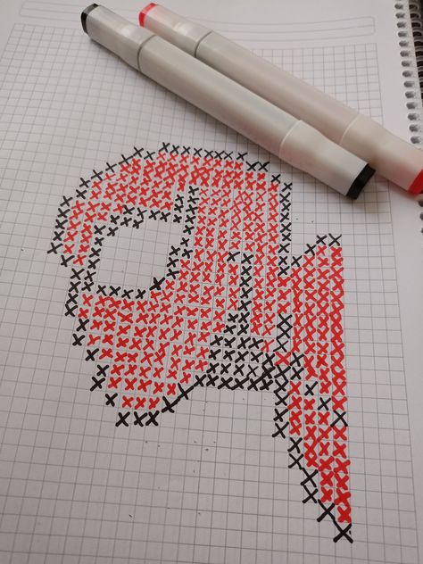 Unlock Your Artistic Potential with Graph Paper Art Techniques Spiderman Square Drawing, Pixel Art Grid Spiderman, Spider Man Pixel Art Grid, Spiderman Grid, Draw On Graph Paper, Spider Pixel Art, Paper Hello Kitty, Spiderman Pixel Art, Ice Cream Card