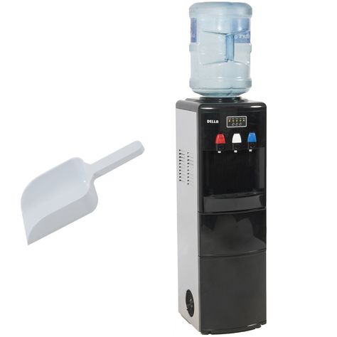 2-in-1 Water Dispenser with Built-In Ice Maker Water Cooler Outdoor Camping Kitchen, Ice Maker Machine, Beverage Dispensers, Silver Water, Best Water, Camp Kitchen, Water Coolers, Iced Drinks, Black Bedding