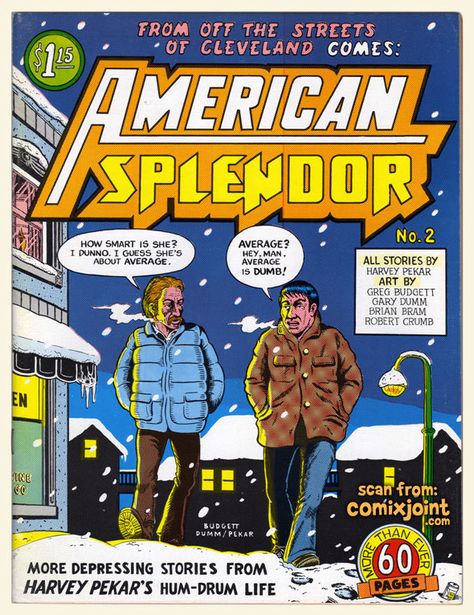 American Splendor #2 Zap Comics, Harvey Pekar, Robert Crumb Art, American Splendor, Crumb Art, Mr Natural, Vintage Gift Shop, Fritz The Cat, R Crumb