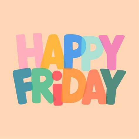 Friday Illustration, Happy Friday Pictures, Time Clipart, Friday Pictures, Friday Images, Lovely Good Morning Images, Thursday Quotes, Wednesday Quotes, Weekday Quotes