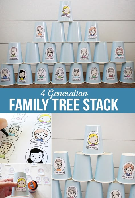 Family History Activities For Kids, Tree Activity Preschool, Family Tree Diy, Family Day Activities, Family Tree Activity, Family Tree For Kids, Tree Activity, Family Activities Preschool, Family Tree Craft