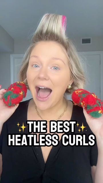 KELLY STRACK on Instagram: "The BEST heatless curl method I’ve tried so far✨💁🏼‍♀️  Inspired by the hair queen @abbybaffoe to try this heatless curl sock method!  #hair #heatlesscurls #heatlesshair #curls #overnightblowout #sockcurls #hairtutorial #hairhacks" Sock Curls Shoulder Length Hair, How To Curl Medium Hair, Sock Heatless Curls, Sock Curls Overnight, Hair With Socks, Curl Hair Overnight, Kelly Strack, Curl Method, Curling Fine Hair