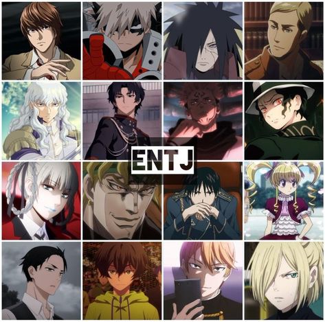 Entj Anime Characters, Entj Male, Entj Characters, Entj Core, Mbti Entj, Anime Mbti, Entj Mbti, Entj Personality, Personality Chart