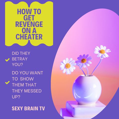 Read about how you can get revenge on a cheater. Best Revenge For Cheaters, Habitual Cheater, Revenge Cheating, People Getting Revenge On Cheating Exes, How To Rebuild Trust After Cheating, How To Get Revenge, Mess Up, Getting To Know, Brain