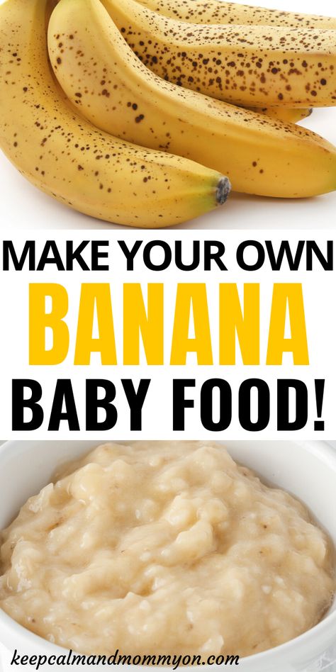 Homemade Banana Baby Food, Canning Baby Food Homemade, Banana Baby Food Recipe, Butternut Squash Baby Food, Avocado Baby Food, Make Your Own Baby Food, Baby Food Recipes Stage 1, Make Baby Food, Sweet Potato Baby Food