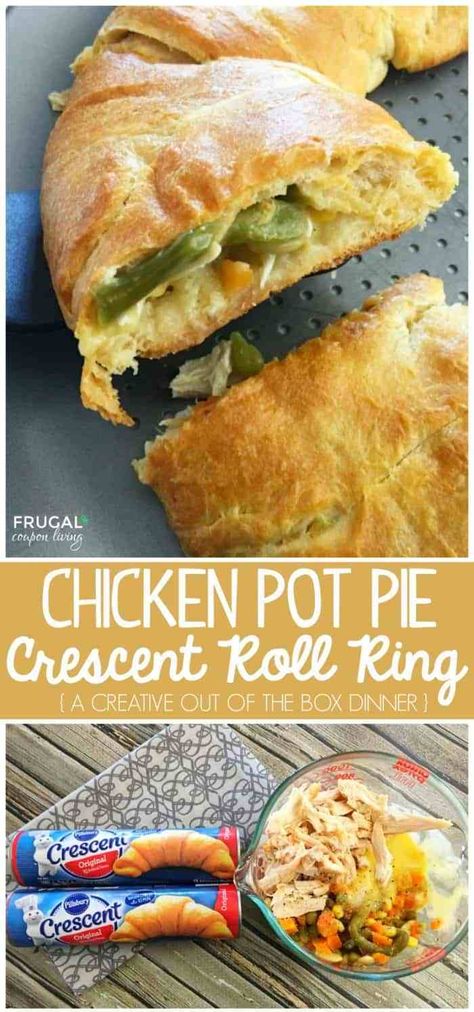 Crescent Rolls Recipes, Crescent Roll Ring, Pillsbury Crescent Recipes, Pillsbury Crescent Roll Recipes, Pillsbury Crescent Rolls, Roll Food, Pillsbury Crescent, Crescent Recipes, Satisfying Meals