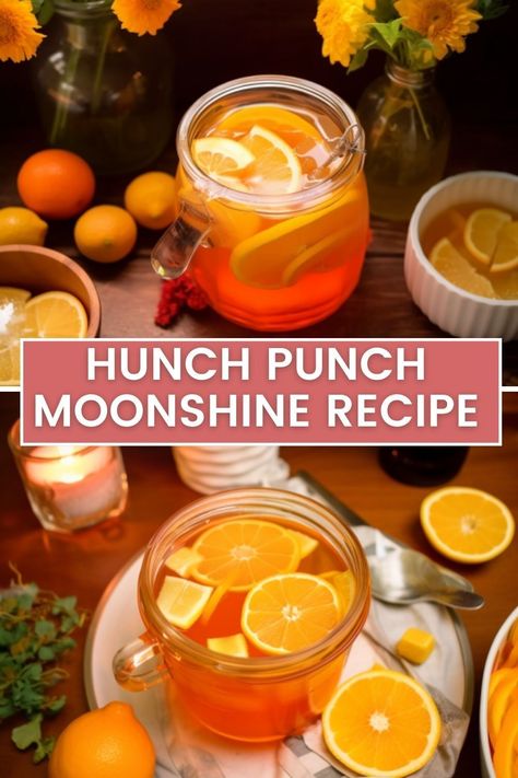 Moonshine Punch Recipe, Hunch Punch Moonshine Recipes, Hunch Punch Recipe, Creamsicle Moonshine Recipe, Peach Cobbler Moonshine, Butterscotch Moonshine Cocktails, Fresh Peach Moonshine Recipe, Appalachian Recipes, Moonshine Recipes