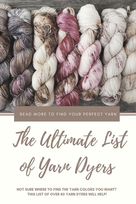 The Ultimate List of 99 of the Most Talented Yarn Dyers on Instagram Tatting For Beginners, Crochet Scarf Chunky, Making Yarn, Holiday Crafts Gifts, Art Knitting, Cowl Crochet, Scarf Chunky, Quilling Paper Art, Holiday Crafts Diy