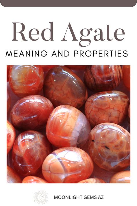 In this guide, I'm talking about the lovely red agate stone. Let's discuss the red agate crystal meaning, the various types (red fox, red moss, red banded, southern red agate, etc) as well as where you can buy it. Red Agate Meaning, Agate Stone Meaning, Agate Crystal Meaning, Agate Meaning, Crystals Healing Properties, Crystal Meanings, Red Band, Red Agate, Agate Crystal