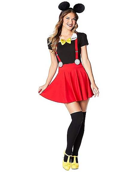 Adult Mickey Mouse Costume Kit - Disney - Spirithalloween.com Mickey Mouse Halloween Costume, Mickey Costume, Adult Mickey Mouse Costume, Mickey Mouse Dress, Mickey Mouse Costume, Minnie Mouse Costume, Mouse Dress, Mouse Costume, Mickey Mouse Halloween