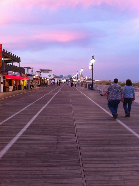 Boardwalk, Ocean City, New Jersey I want to go back here someday..the sunsets were beautiful and the ocean was amazing Ocean City New Jersey Boardwalk, Atlantic City New Jersey Aesthetic, Ocean City New Jersey Aesthetic, Cape May New Jersey Aesthetic, Ocean City Nj Boardwalk, New Jersey Boardwalk, Jersey Boardwalk, Seaside Heights Boardwalk, Ocean City New Jersey