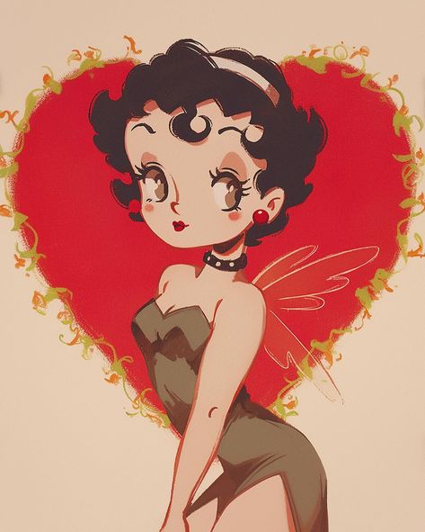 Just a little bit of Betty Boop ✨♥️💋 #aiart #midjourneyart #digitalart #creativeai #artificialintelligence #generativeart #machinelearningart #deepart #aiartists #futureofart #aiartcommunity #midjourney #digitalartist #midjourneyartwork #discord #urbanblissdreamsart #b3Uart #aigirl #niji #nijijourney #betty #bettyboop #boopboop #classiccartoons #classicaircraft Betty Boop Fanart, Betty Boop Makeup, Betty Boop Classic, Pencil Test, Betty Boop Art, Deep Art, Cute Paintings, Classic Cartoons, Generative Art