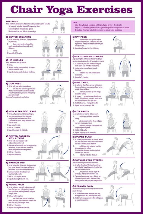 Chair Yoga Exercises, Chair Exercises For Seniors, Exercises For Seniors, Chair Pose Yoga, Seated Exercises, Yoga For Seniors, Chair Pose, Gym Workout Chart, Chair Exercises