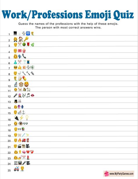 Emoji Games With Answers, Emoji Quiz With Answers, Kid Holiday Games, Housewarming Party Games, Guess The Emoji, Emoji Puzzle, Work Team Building, Anniversary Party Games, Graduation Games