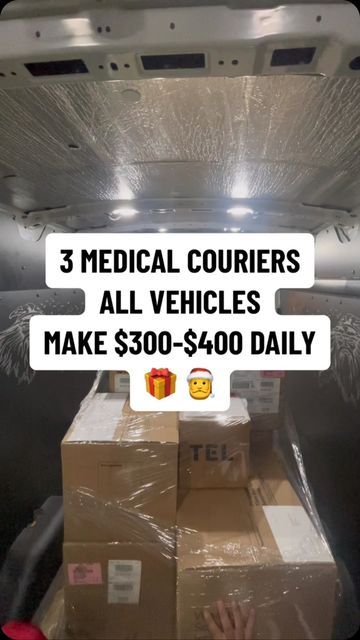 Cargo Van Business Ideas, Medical Courier Business, Medical Courier Jobs, Medical Transportation Business, Business Taxes Self Employment, Self Employed Jobs, Truck Driving Jobs, Extra Money Jobs, Small Business Funding