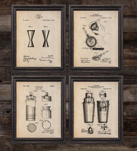 Pop Cocktails, Art Cocktail, Bar Wall Art, Pharmacist Gift, Bartender Gifts, Cocktail Poster, Bar Poster, Bar Wall, Cadeau Photo