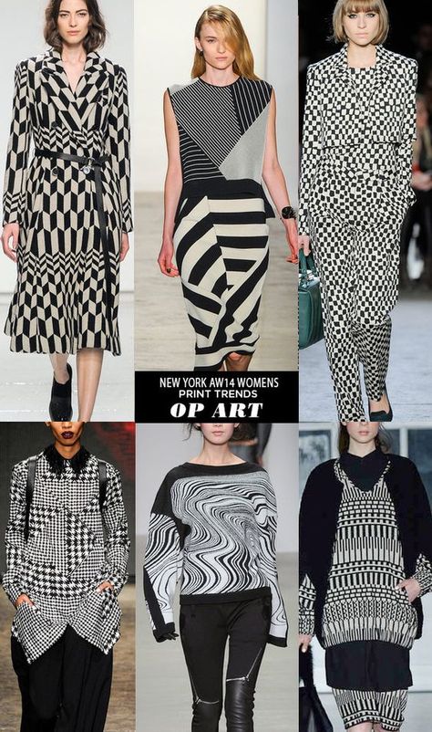 op art Summer Ray, New York Print, Geometric Fashion, Victor Vasarely, Fashion Design Patterns, 2014 Trends, Monochrome Fashion, M Missoni, Fashion Illustration Sketches