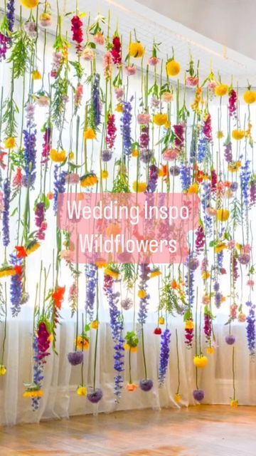 Rainbow Wedding Theme, Wildflower Centerpieces, Wildflower Decor, Wildflower Wedding Theme, Wildflower Wedding Bouquet, Fall Garden Wedding, Earthy Wedding, Indie Wedding, Wedding Arch Flowers