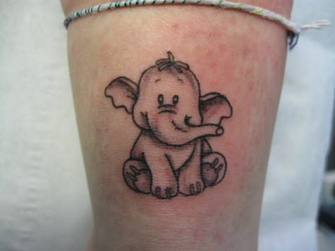 Disney Elephant Tattoo, Lumpy Heffalump Tattoo, Heffalump Tattoo, Canvas Doodles, Little Elephant Tattoos, Eeyore Tattoo, Elephant Drawings, Baby Elephant Tattoo, Winnie The Pooh Tattoos