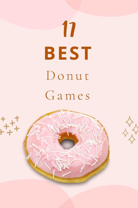 17 Best Donut Games For A Sweet Party - Fun Party Pop Donut Birthday Activities, Donut Themed Party Games, Donut Toss Game, Donut Party Activities, Pin The Sprinkle On The Donut Game, Donut Games For Adults, Doughnut Party Games, Donut Theme Games, Donuts With Grown Ups