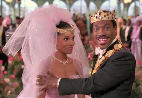 Coming To America, the wedding scene... Film Scenes Quotes, Black Movie Aesthetic, Coming To America Costume, Coming To America Wedding, Coming To America Movie, Shari Headley, America Wedding, African American Movies, Butterfly Wedding Theme