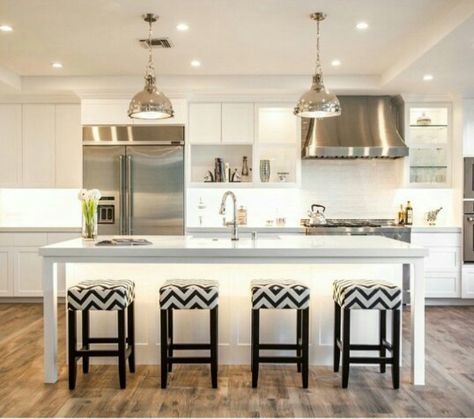 Kitchen dream Wall Kitchen With Island, Single Wall Kitchen With Island, One Wall Kitchen With Island, Single Wall Kitchen Layout, Kitchen Layout With Island, One Wall Kitchen Layout, Single Wall Kitchen, One Wall Kitchen, Kitchen Layouts With Island