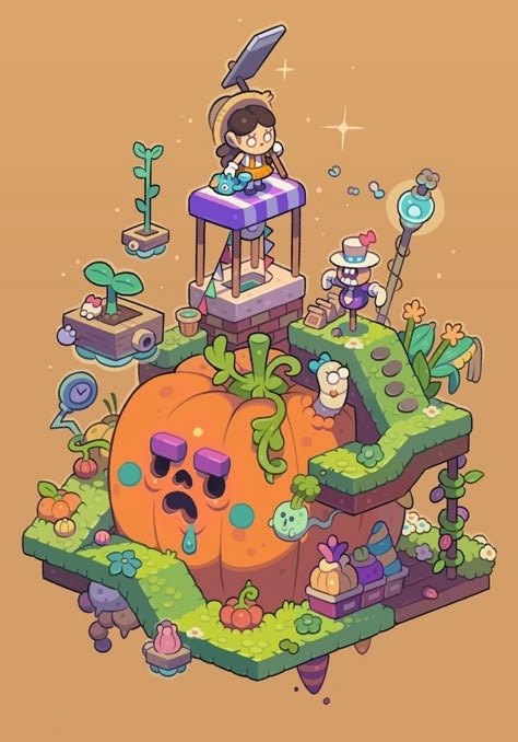 Strange Design, Idle Game, Digital Art Software, Isometric Drawing, Arte 8 Bits, 2d Game Art, Isometric Art, Isometric Illustration, Rpg Map