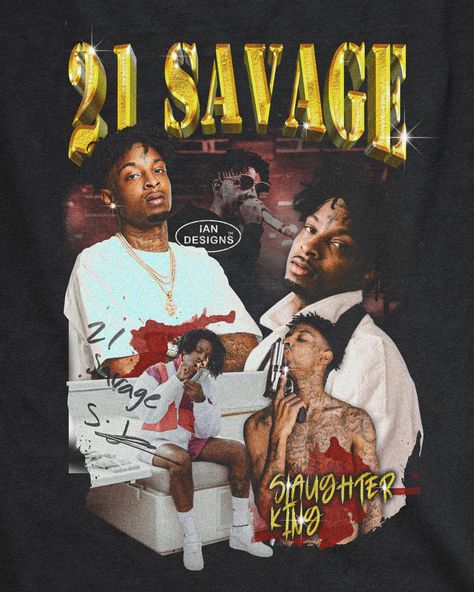 Vintage 90's Bootleg Shirt Design #21savage #21savageedits #21savageshirtdesign #bootlegshirt #bootlegshirtdesign #90sshirtdesign #vintageshirtdesign #rapteedesign #streetweardesign #21savagelyrics #21savageedit Bootleg Shirt, Adobe Photoshop Design, 21 Savage, Sport Icon, Photoshop Design, Aesthetic Stickers, Canva Templates, Cat Lady, Shirt Design