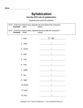 V Cv Pattern In Spelling ,  #CvTemplate #pattern #spelling Vcv Words, Cv Pattern, Multisensory Phonics, Syllables Activities, Intervention Classroom, Words Worksheet, Phonics Free, Phonics Books, Spelling Patterns