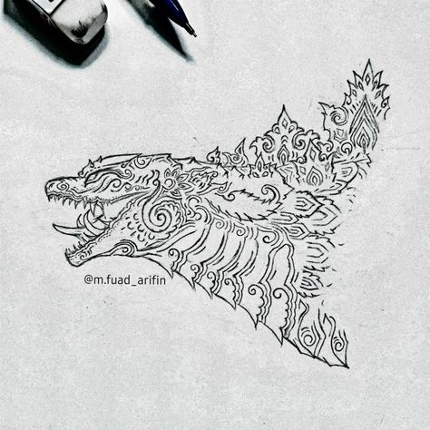 Japanese Godzilla Tattoo, Simple Godzilla Tattoo, Godzilla Stencil, Godzilla Tattoo Ideas, Kaiju Tattoo, Godzilla Tattoo Design, Mothra Tattoo, Godzilla Design, Godzilla Artwork