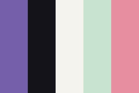 Shinobu Kochou Color Palette, Demon Slayer Colour Palette, Shinobu Manga Coloured, Shinobu Color Palette, Splatoon Color Palette, Demon Slayer Color Palette, Anime Color Palette, Black Haired Girl, Blonde Hair Boy