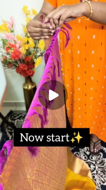 How To Make Saree Pleats, Professional Saree, Mekhela Chador, Pleated Saree, Saree Draping, Half Saree, Easy Tutorial, Call Whatsapp, How To Take