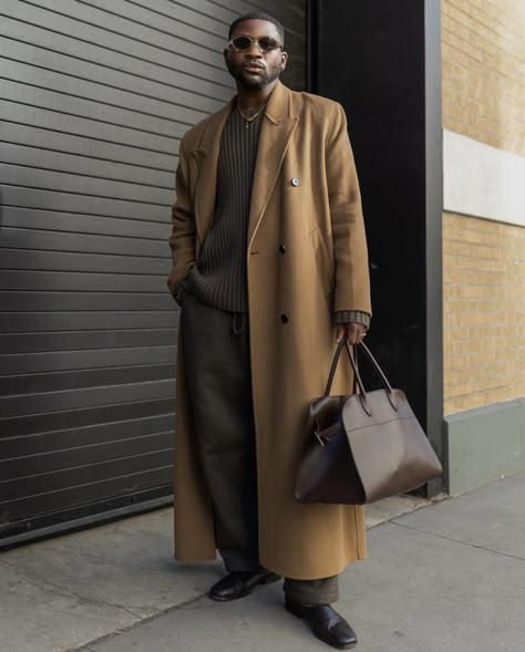 Dekota Walker Asap Rocky Trench Coat, Formal Streetwear, Mens Winter Fashion, Men Winter, Long Coat, Stylish Men, Winter Fashion, Street Wear, Outfit Inspo