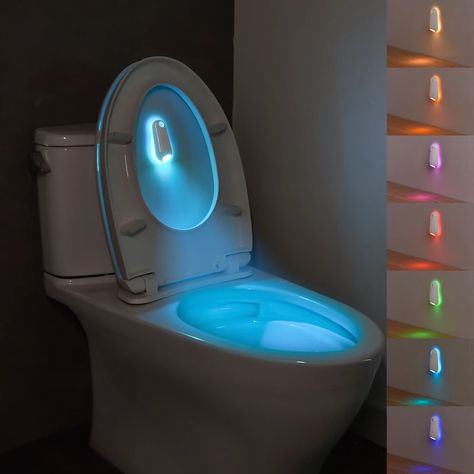 2.01US $ 88% OFF|Toilet Night Light Motion Sensor Light Toilet Bowl Light RGB 7Color Changing For Bathroom Decoration LED Rechargeable LED Light| |   - AliExpress Toilet Bowl Light, Bowl Light, Motion Lights, Sensor Night Lights, Rechargeable Lamp, Novelty Lighting, Motion Sensor Lights, Toilet Bowl, Led Wall Lamp